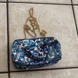Colorful Blue and Gold Women's Clutch